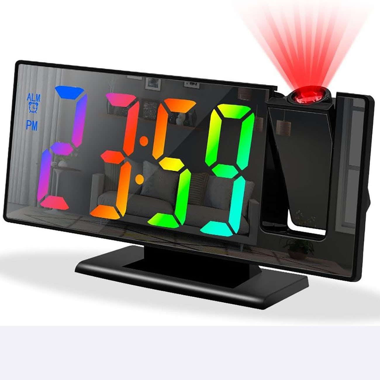 LED Mirror Electronic Clock