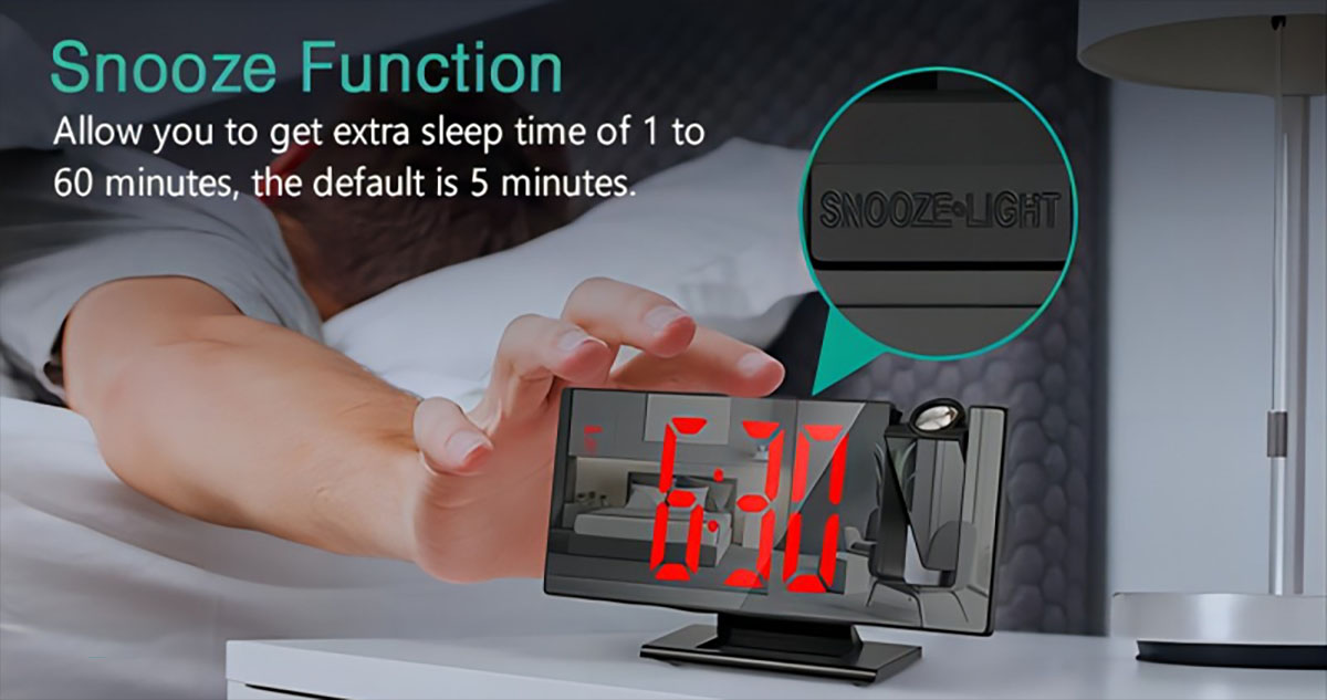 LED Mirror Electronic Clock